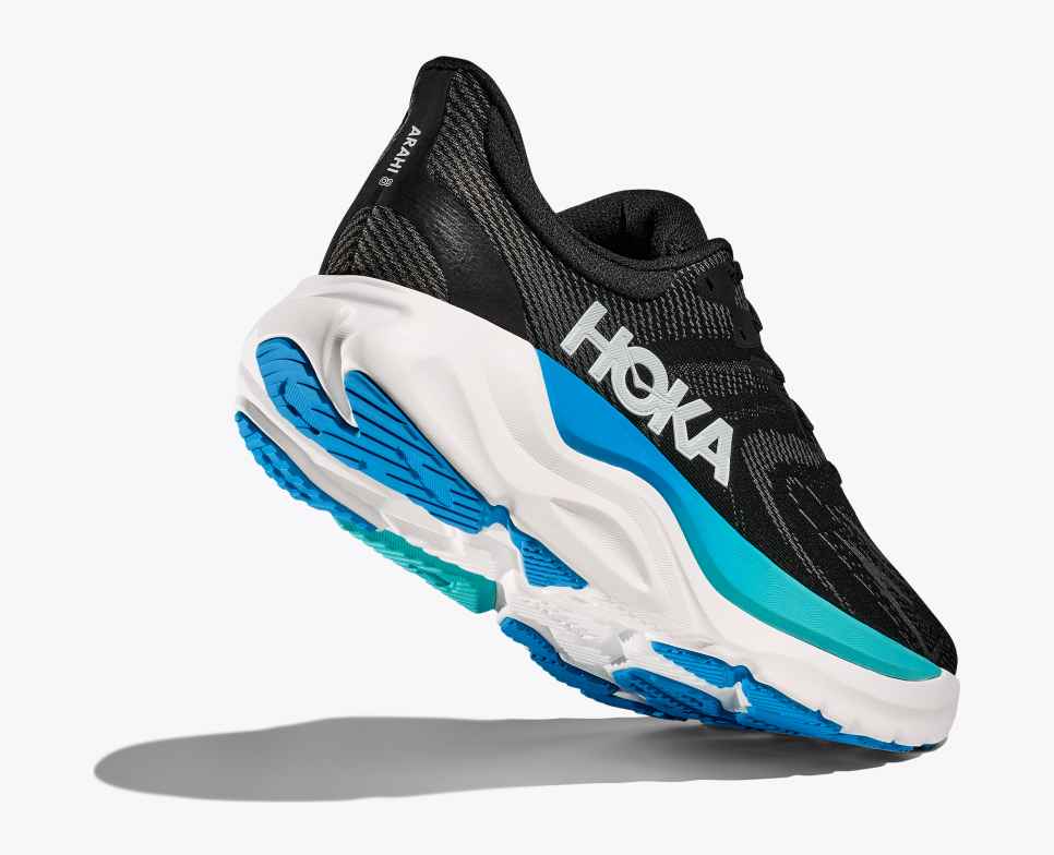 HOKA Mens - Arahi 8 WIDE Black/Skyward Blue