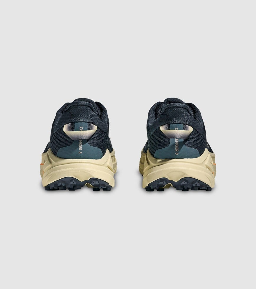 Hoka Challenger 8 D Width - Mens Faded Navy/Pampas Grass