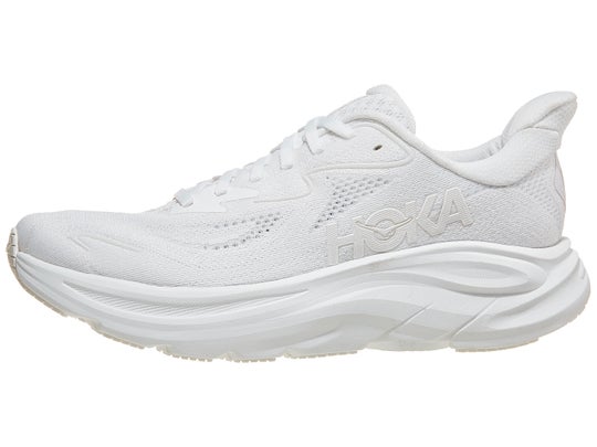 HOKA Womens Clifton 10 Wide White/White