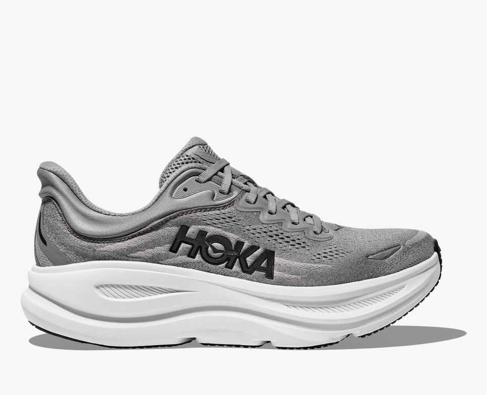 HOKA - Mens Bondi 9 X-Wide Galactic Grey / Stellar Grey