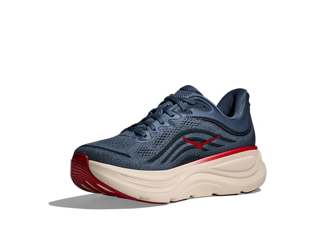 HOKA - Mens Bondi 9 Wide Thundercloud/Vermillion
