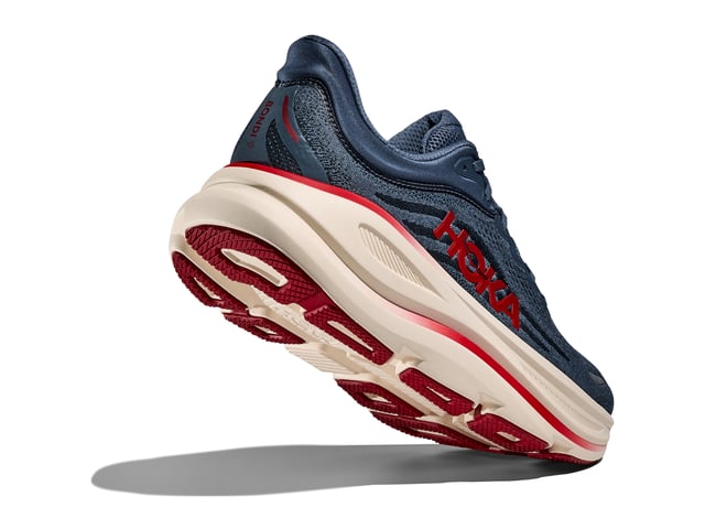 HOKA - Mens Bondi 9 Wide Thundercloud/Vermillion