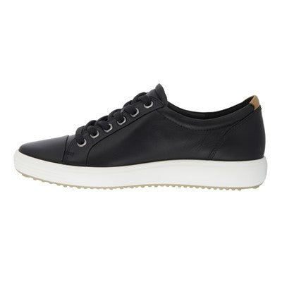 ECCO Womens Soft 7 Standard Width - Black / White