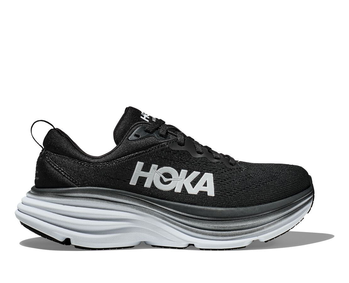 HOKA - Womens Bondi 8 Black/White