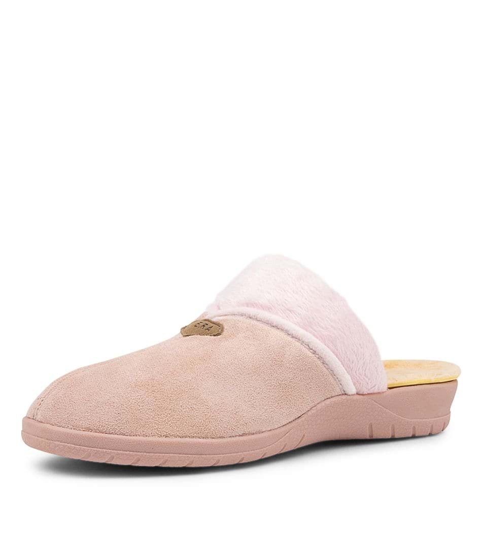 Ziera Comfy W Pale Pink Microsuede Slippers