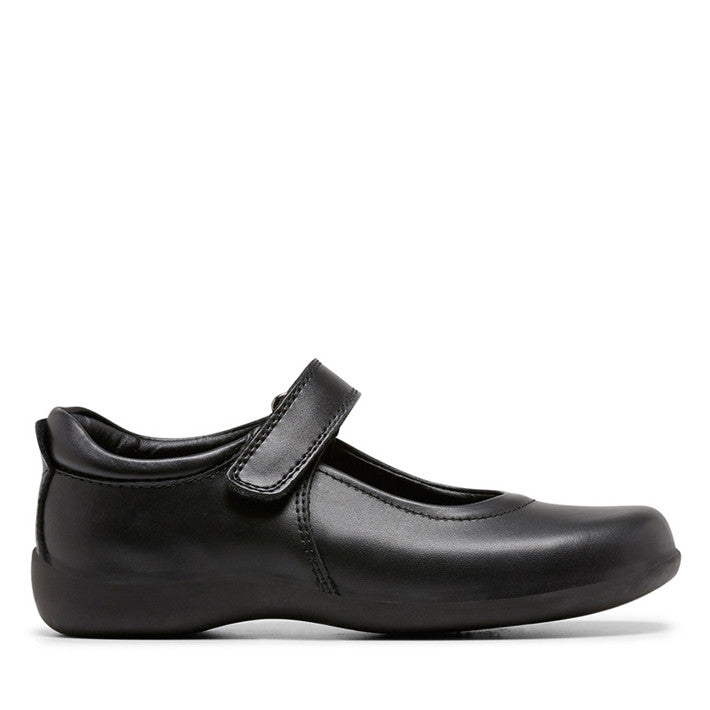 Clarks Elise Junior E+ Width - Black