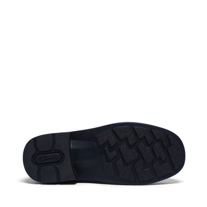 Clarks Ingrid Junior - Black Hi-Shine